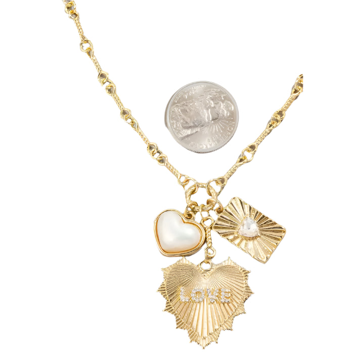 Heart Love Charm Necklace