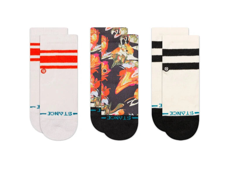 STANCE BABY & TODDLER CREW SOCKS 3 PACK: COLOR: TORQUE - PINK