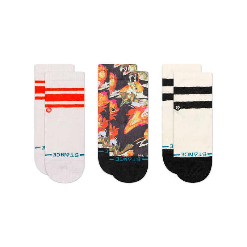 STANCE BABY & TODDLER CREW SOCKS 3 PACK: COLOR: TORQUE - PINK