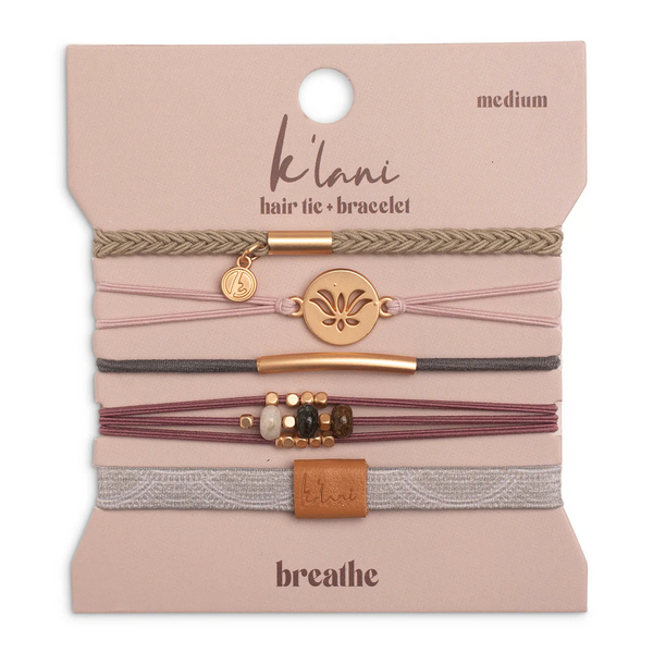 K'lani Hair Tie & Bracelet- Breathe