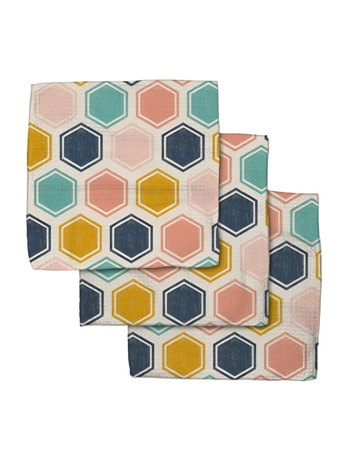 Geometry Dishcloth Set of 3