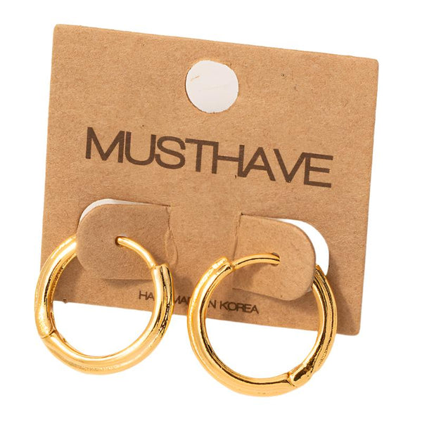 Simple Hinge Hoop Earrings