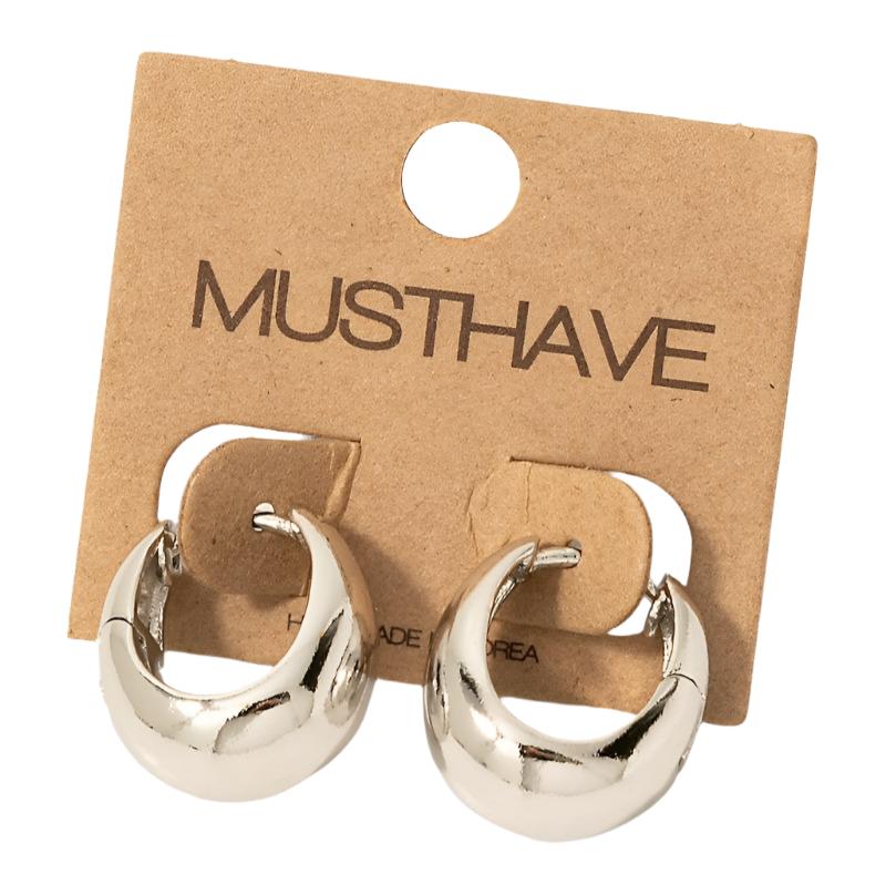 Rounded Hinge Hoop Earrings