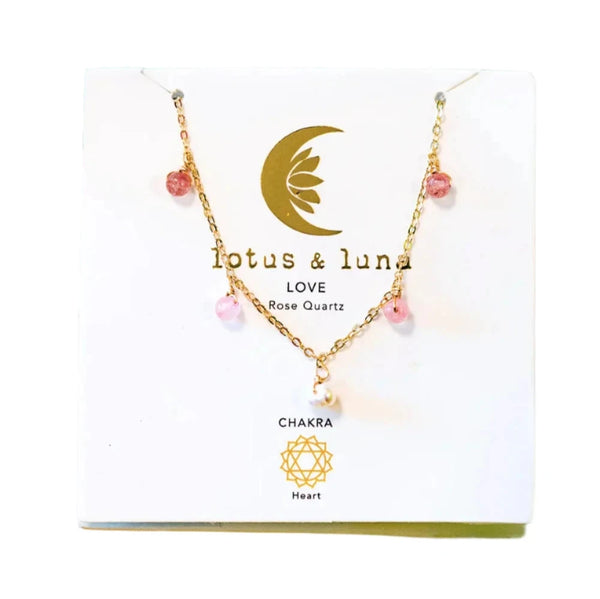 Lotus & Luna Dewdrop Necklace