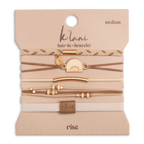 K'lani Hair Tie & Bracelet- Rise