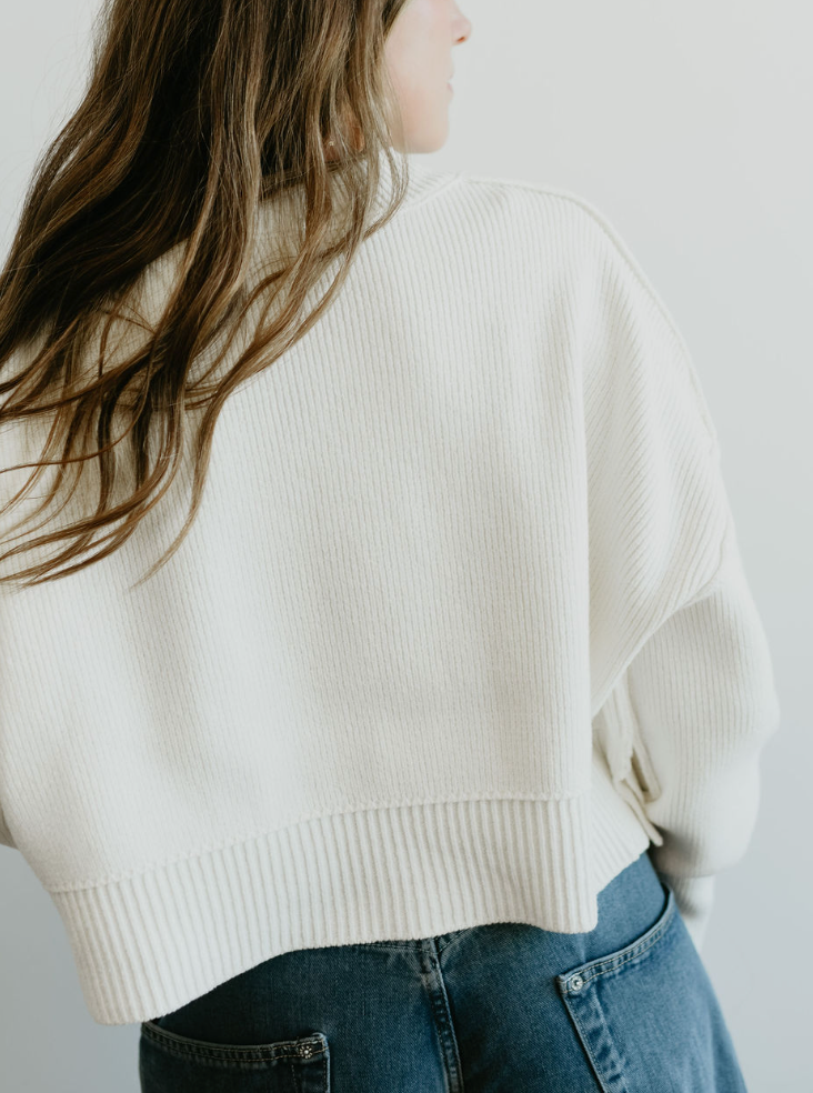 Free People Easy Street Crop Pullover