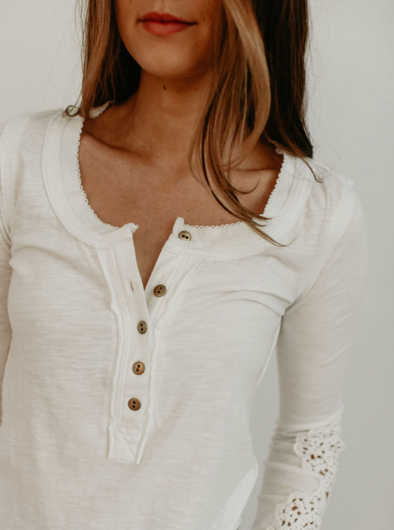 Free People Our Song Henley Cuff