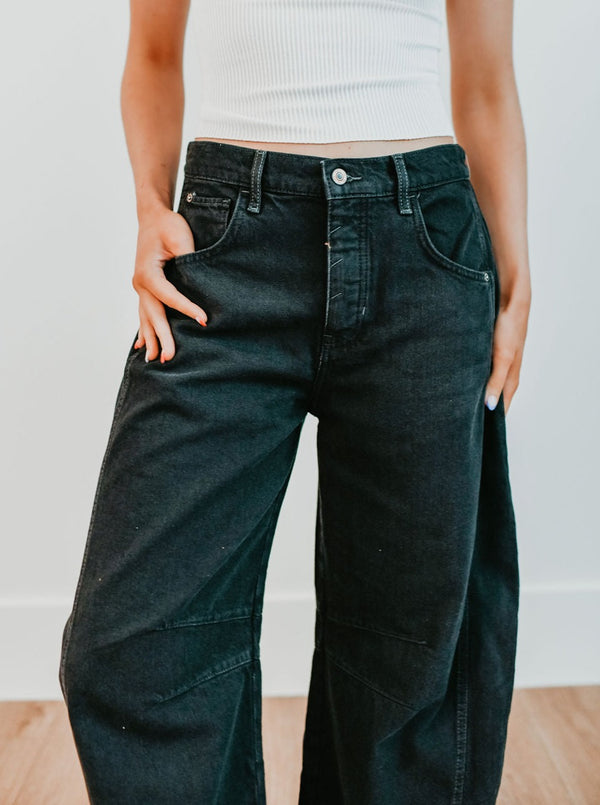 Free People We The Free Good Luck Barrel Jeans