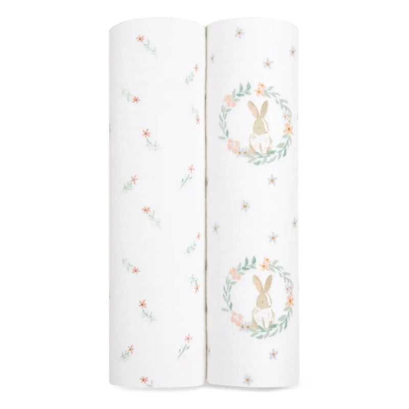 aden + anais cotton muslin 2 pack swaddles