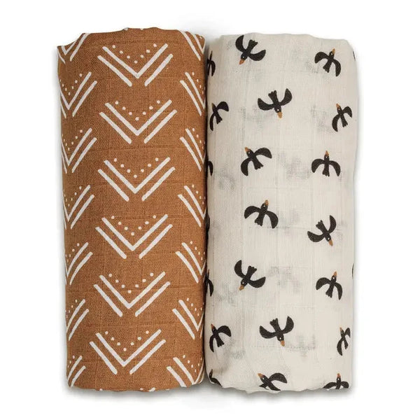 lulujo 2-pack Cotton Swaddles