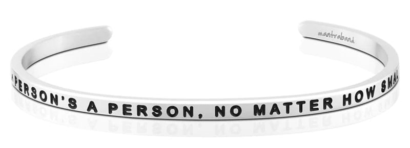 Mantrabands A Persons A Person No Matter How Small Silver