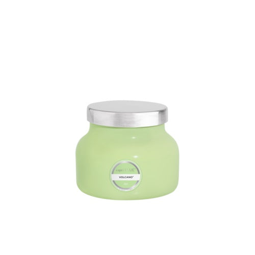 Your new favorite candle now comes in this trending light green color! Capri Blue Volcano 8oz Candle in Iced Matcha Light Green Jar - Iconic Sugared Citrus Scent.