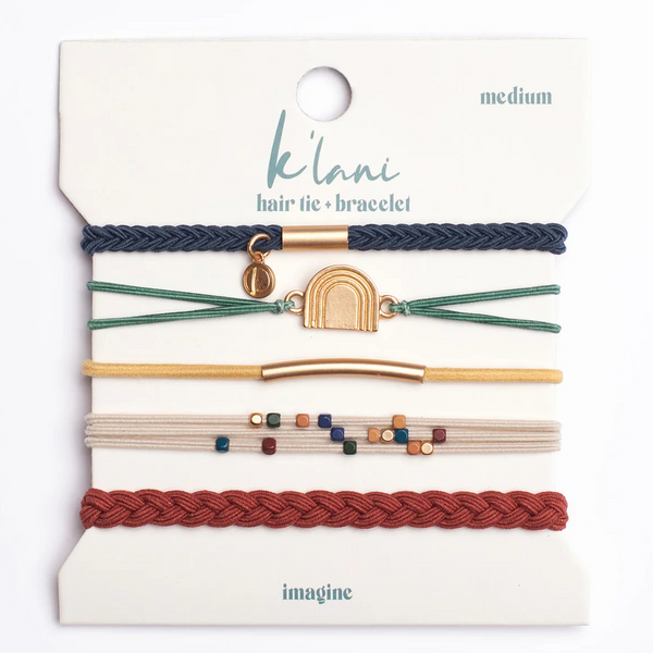 K'lani Hair Tie & Bracelet- Imagine