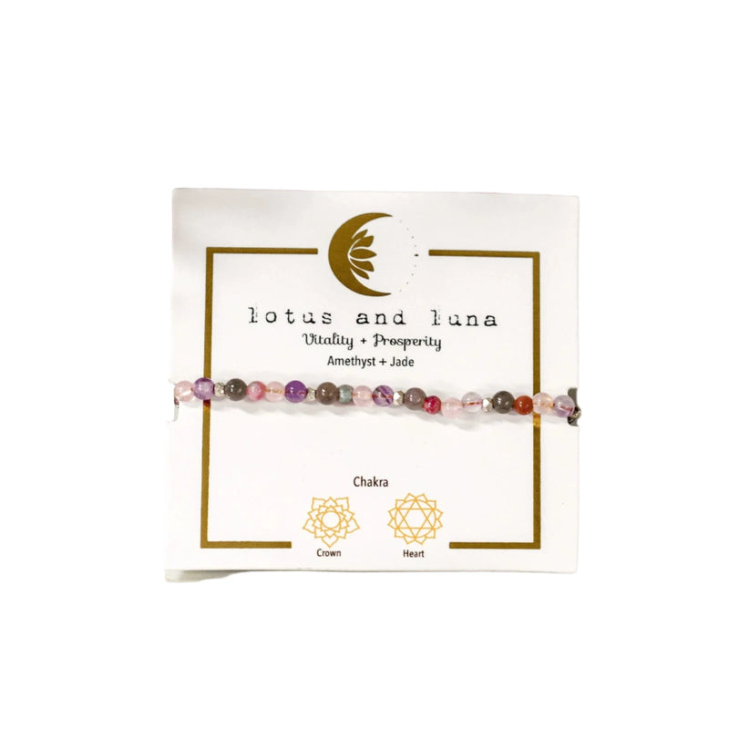 Lotus & Luna 4mm Healing Bracelet